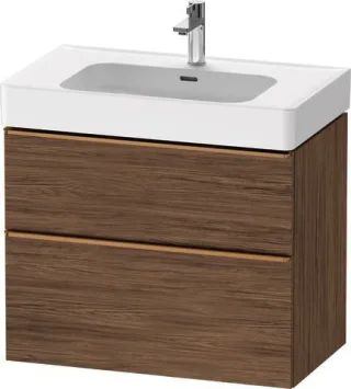 Duravit D-Neo Waschtischunterbau wandhängend Nussbaum dunkel Matt 784x452x625 mm - DE4377004210000 DE4377004210000