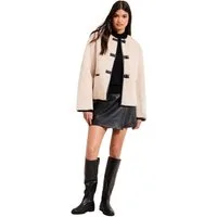 Friends Like These Fleecejacke Friends Like These kragenlose Jacke mit Borg (1-St)