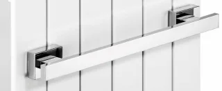 Giese Badetuchhalter eckig L = 495 mm mit Magnetbefestigung für Heizkörper, 34365-02 34365-02