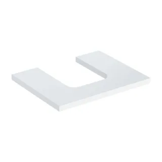 Geberit One Waschtisch-Platte 505271001 60 x 3 x 47 cm, weiß/lackiert hochglänzend, Ausschnitt mittig