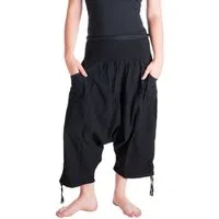 Vishes Haremshose Extra Weite Hose Weites Bein Schlupfhose dehnbund Haremshose, Flatterhose, Goa Style
