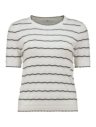 HaILYS - SS V SK Li44lo white/black stripe - Gr. - S