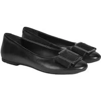 Desa Damen-Ballerinas aus Leder – Flacher Absatz, ohne Verschluss Ballettschuh