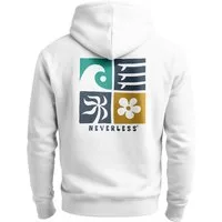 Neverless Hoodie Hoodie Backprint Herren Surfer Style Rückenaufdruck Icons Maritim