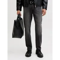 Jack & Jones Tapered-fit-Jeans JJIMIKE mit Stretch, Used-Look und bequemer Passform mit Abriebeffekten