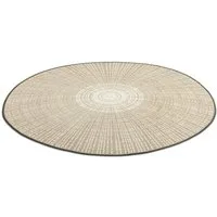 wash+dry by Kleen-Tex Teppich Cascara beige, rund, Höhe: 7 mm