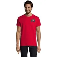 Blondie & Brownie T-Shirt Herren Mario & Luigi Brust Stick Peach Konsole Retro Gaming bestickt