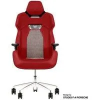 Gaming-Stuhl ARGENT E700 Storm Black Houndstooth Fabric rot/schwarz, Design by Studio F. A. Porsche