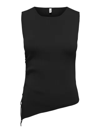 ONLY - ONLMILO SL O-NECK STRING TOP CC KNT Black - Gr. - XS