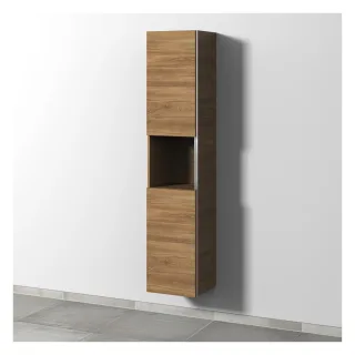 Sanipa 3way Hochschrank mit 2 Türen und 1 offenem Fach, Eiche-Kansas BR11459