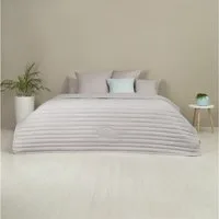 SEI Design Bettüberwurf Wende-Tagesdecke Royal Ambience 240x220 Taupe Hell / weiß, Wendefunktion