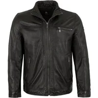 Otto Kern Lederjacke Men-103 OTTO KERN- Herren Echtleder Lederjacke Lammnappa schwarz