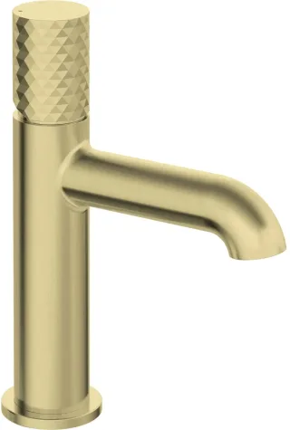 Neuesbad Serie 600 Hexa Waschtischarmatur ohne Ablaufgarnitur, gold gebürstet NB1DEBHS_R20M1