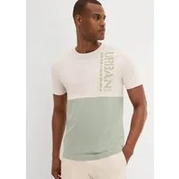 bonprix T-Shirt regular fit, kurzärmelig, aus Baumwolle