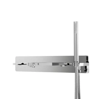Steinberg Serie 230 Wannen 5 Loch Armatur 2302692 Unterputz Wand Armatur, mit Umstellung, chrom