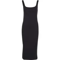 URBAN CLASSICS Shirtkleid Urban Classics Ladies Basic Long Cotton Jersey Dress (1-tlg)