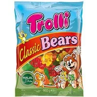 TROLLI Süßigkeit, Trolli Classic Bears Halal fruchtig leckere Gummibärchen 100g
