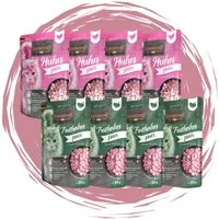Leonardo Catfood Leonardo Frischebeutel Bundle - 8x85g verschiedene Sorten im Mixpaket 4x Huhn Pur und 4x Truthahn Pur, Nassfutter für: Katzen