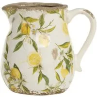 Chic Antique Dekovase Chic Antique Limonen Kanne mit Zitronenmotiv