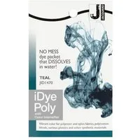 Jacquard Textilfarbe iDye Poly, Färbemittel für synthetische Gewebe, 14g Päckchen inkl. Farbverstärker