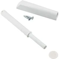 SO-TECH® Türdämpfer K-Push für grifflose Türen Push to open, Push-To-Open mit Magnetspitze inkl. Einbauadapter weiß