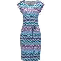 Ragwear Sommerkleid Taggien Print Leichtes, bequemes Midikleid mit Muster