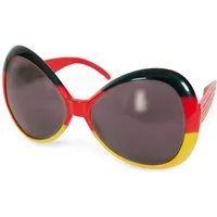 Fries Sonnenbrille Deutschland Fan Sonnenbrille Brille EM Europameisterschaft Fußball Deutschland Farben