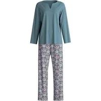 CALIDA Pyjama Autumn Dreams Damen (2 tlg) aus 100% hochwertiger Baumwolle, atmungsaktiv, pflegeleicht