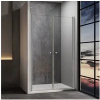 IMPTS Dusch-Drehtür Dusche Nische Duschtür Nischendusche, 70x185 cm, Sicherheitsglas, (Set, mit hochwertigen Aluminiumprofilen in Chrome)