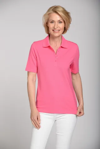 CLARINA - NOS Poloshirt,1/2 Arm, Pique 415 pink - Gr. - 44