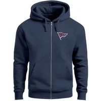 Neverless Sweatjacke Herren Sweatjacke mit Kapuze Print Norwegen Norway Zipjacke