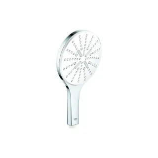 Grohe Rainshower SmartActive 150 Handbrause 26554LS0 moon white, 3 Strahlarten, Durchflussbegrenzer 9,5 l/min