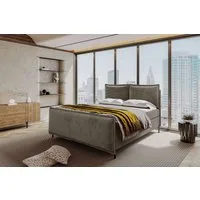 99rooms Boxspringbett Vero Plus (Schlafzimmerbett, Bett), 140/160/180/200x200 cm, in Cord POSO, mit Topper, Bettkasten