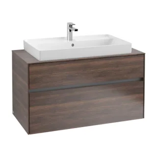 Villeroy & Boch Collaro Waschtischunterschrank C02000VH 100x54,8x50cm, Waschtisch mittig, Arizona Oak