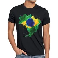 style3 T-Shirt Flagge Brasilien Fußball Sport Brazil WM EM Fahne