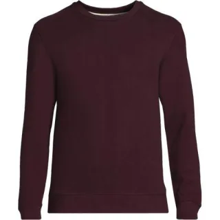 Rundhals-Sweatshirt SERIOUS SWEATS, Herren,  Rot, Baumwoll-Mischung/Polyester-Mischung, by Lands' End