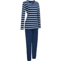 Erwin Müller Pyjama Damen-Schlafanzug Single-Jersey Streifen