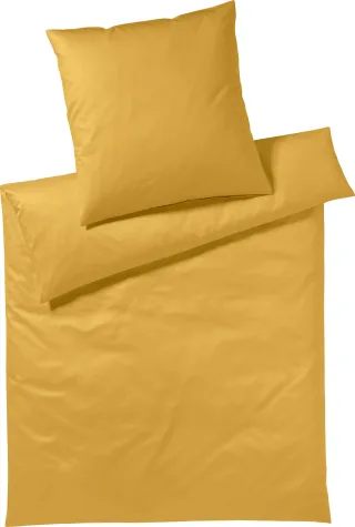 Yes for Bed Bettwäsche "Pure & Simple Uni in Gr. 135x200, 155x220 oder 200x200 cm" 3 Stk. Bettwäsche aus Baumwolle, zeitlose Bettwäsche mit seidigem Glanz