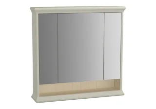 VitrA Valarte LED-Spiegelschrank 78 cm 3 Türen Elfenbein Matt,62233 62233