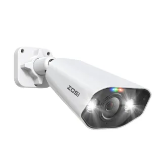 ZOSI 5MP IP Camera Add-on Outdoor PoE Security Camera Two Way Audio HDR Color Night Vision Home CCTV Video Surveillance