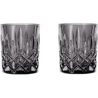 Nachtmann Schnapsglas Nachtmann Noblesse Colors Whiskybecher Smoke 2er Set, Glas
