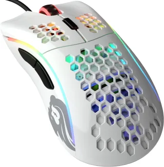 Glorious PC Gaming Race Model D [kabelgebunden 6 Tasten RGB] weiß