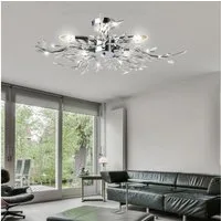 GLOBO LIGHTING Deckenleuchte, Leuchtmittel nicht inklusive, Deckenlampe Deckenleuchte Beleuchtung Acrylblätter Leuchte Globo FLASH