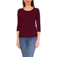 Alkato Longshirt Alkato Damen Shirt 3/4 Arm mit Rundhals
