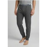 TOM TAILOR Pyjamahose Brügge Logobund, schmaler Fit, Seitentaschen, atmungsaktiv, Baumwollmix
