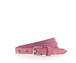 Vanzetti - * Velours-Damengürtel in 15 mm * überlange, lässige Spitze zum Knoten * casual und femininer Look... pink - Gr. - 85