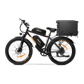 [EU Direct] Emoko EC27 Electric Bike 48V 20Ah+25AH Dual Batteries 500W Motor Recommended Top Speed 25KM/H 27.5inch Tires