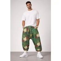 Mosranic Jogginghose Herren Baggy Yoga Hose "PATCH" Trainingshose Fitness Gym Sporthose