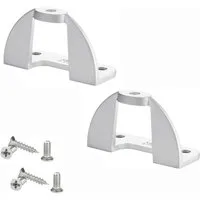 SO-TECH® Möbelbeschlag Möbelgriffadapter 45 x 19,5 x 26 mm, max. Türdicke 20 mm, Chrom matt, inkl. Montagematerial für Faltschiebetüren