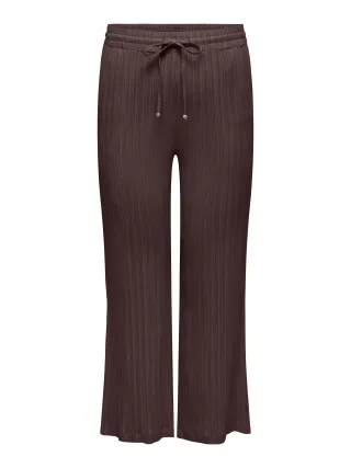ONLY CARMAKOMA - CARMUNICH MW WIDE CRINKLE PANT PNT Decadent Chocolate - Gr. - 32